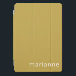 Cute Ochre Solid Colour Personalised Name iPad Pro Cover<br><div class="desc">Cute Ochre Solid Colour Personalised Name iPad Pro Cover</div>