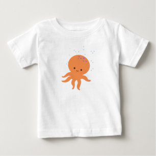 Cute Octopus Cartoon Baby T-Shirt