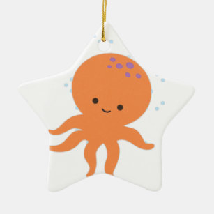 Cute Octopus Cartoon Ceramic Tree Decoration