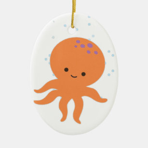Cute Octopus Cartoon Ceramic Tree Decoration