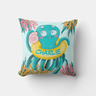 Cute Octopus Cartoon Cushion