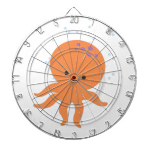 Cute Octopus Cartoon Dartboard