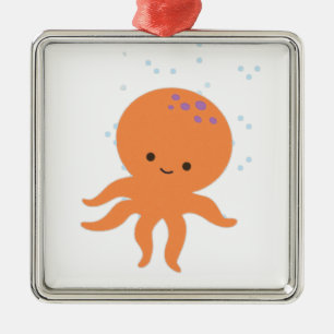Cute Octopus Cartoon Metal Tree Decoration