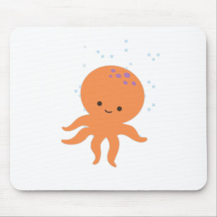 Cute Octopus Cartoon Mouse Mat