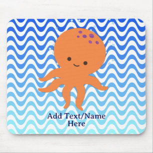 Cute Octopus Cartoon Mouse Mat