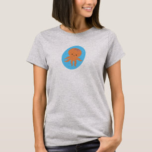 Cute Octopus Cartoon T-Shirt