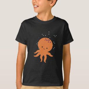Cute Octopus Cartoon T-Shirt