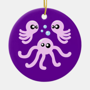 Cute Octopus Ceramic Tree Decoration