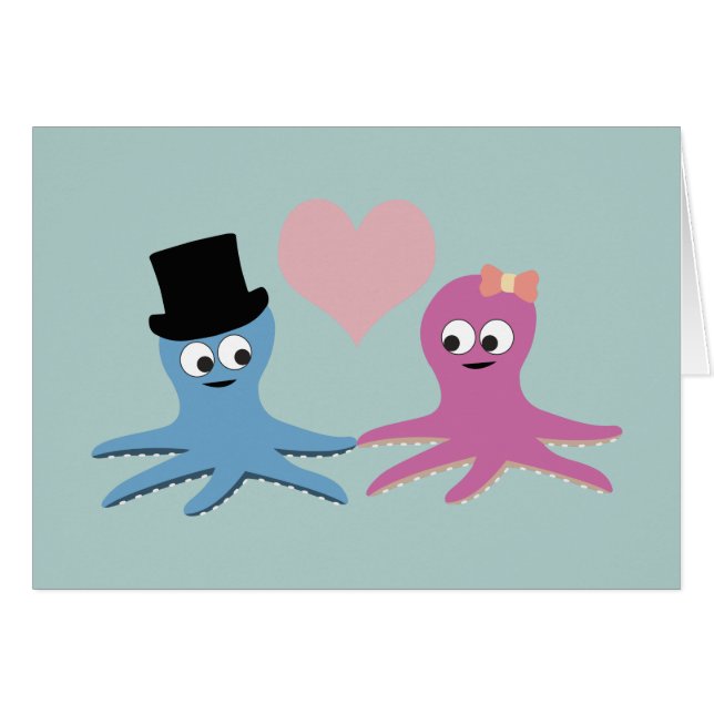 Cute Octopus Couple (Front Horizontal)