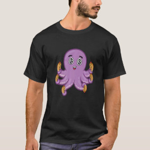 Cute Octopus Hot Dog T-Shirt