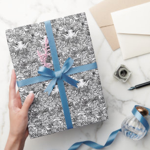 Cute Octopus in Seaweed Wrapping Paper