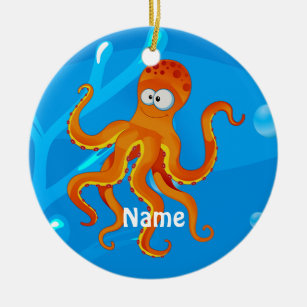 Cute Octopus Ocean Beach Ornament