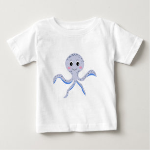 Cute Octopus Pattern Baby T-Shirt