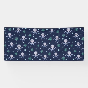 Cute Octopus Pattern Banner
