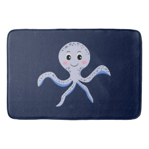 Cute Octopus Pattern Bath Mat