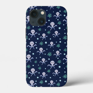 Cute Octopus Pattern iPhone 13 Mini Case