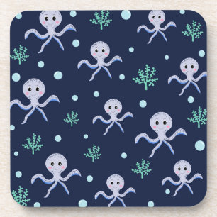 Cute Octopus Pattern Coaster