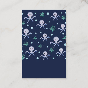 Cute Octopus Pattern Discount Card