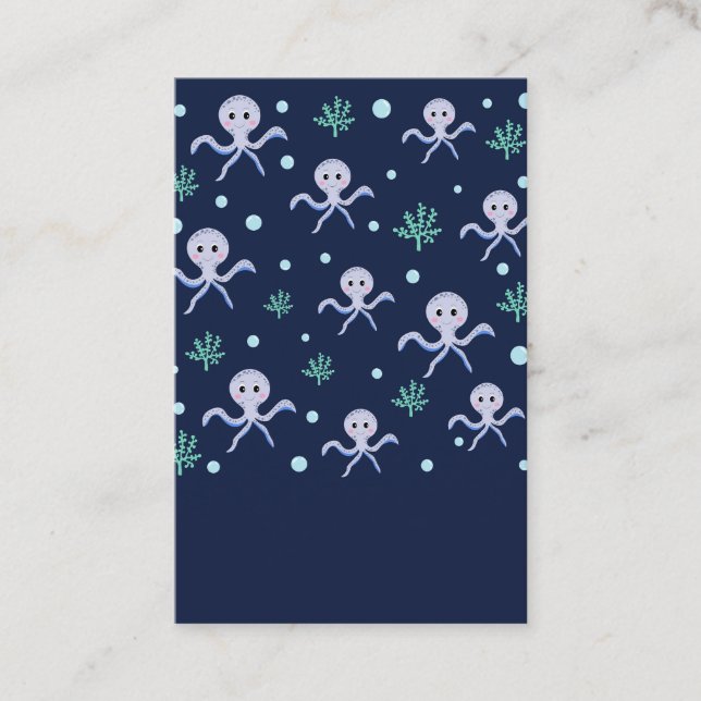 Cute Octopus Pattern Discount Card (Front)