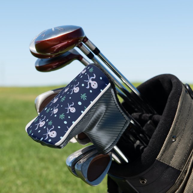 Cute Octopus Pattern Golf Head Cover (In Situ)