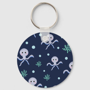 Cute Octopus Pattern Key Ring