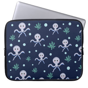 Cute Octopus Pattern Laptop Sleeve