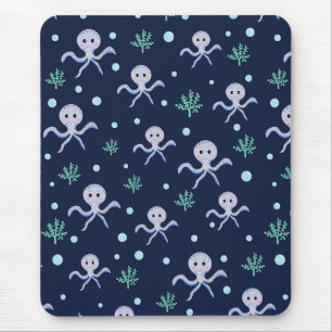 Cute Octopus Pattern Mouse Mat