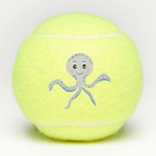 Cute Octopus Pattern Tennis Balls
