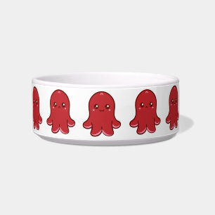 Cute Octopus Sausage Pet Bowl (Small)