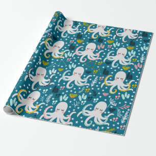 Cute Octopus Wrapping Paper