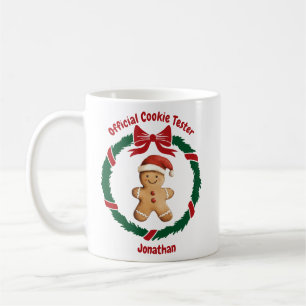 Cute Official Cookie Tester Christmas Coffee Mug