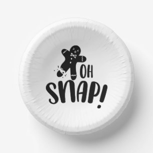 Cute Oh Snap Xmas Paper Plate