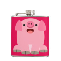Cute Oinking Cartoon Pig