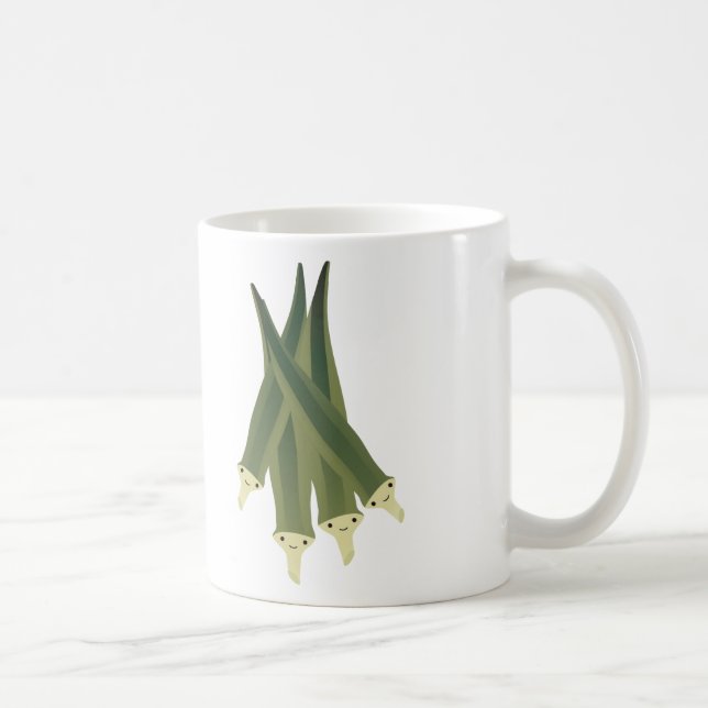 Cute Okra Coffee Mug (Right)