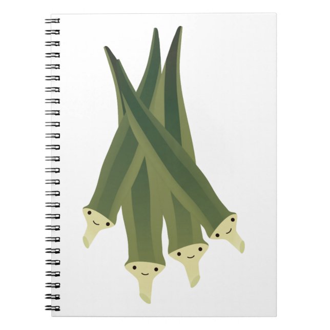Cute Okra Notebook (Front)