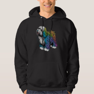 Cute Old English Sheepdog Dog on Bobtail  1 Hoodie