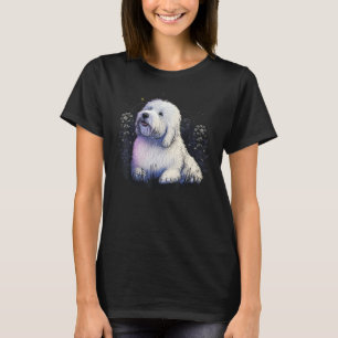 Cute Old English Sheepdog Dog on Bobtail  3 T-Shirt