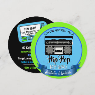 Cute Old School Retro Hip Hop Invitation
