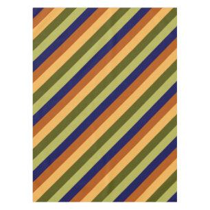 Cute Olive Sage Navy Stripes Small Tablecloth