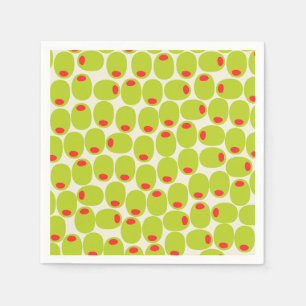 Cute Olives Paper Napkins
