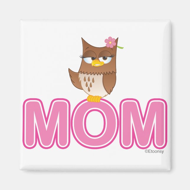 Cute Olivia VonHoot Cartoon for Mum Magnet (Front)