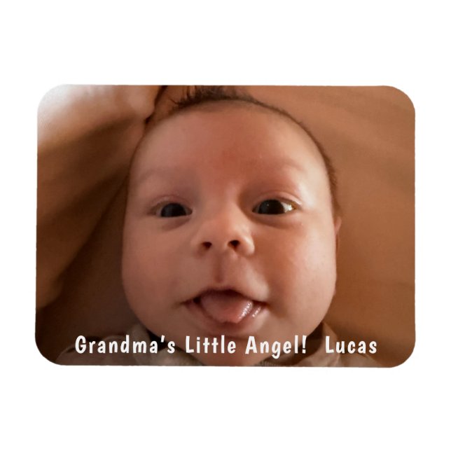Cute One 1 Photo Personalised  Magnet (Horizontal)