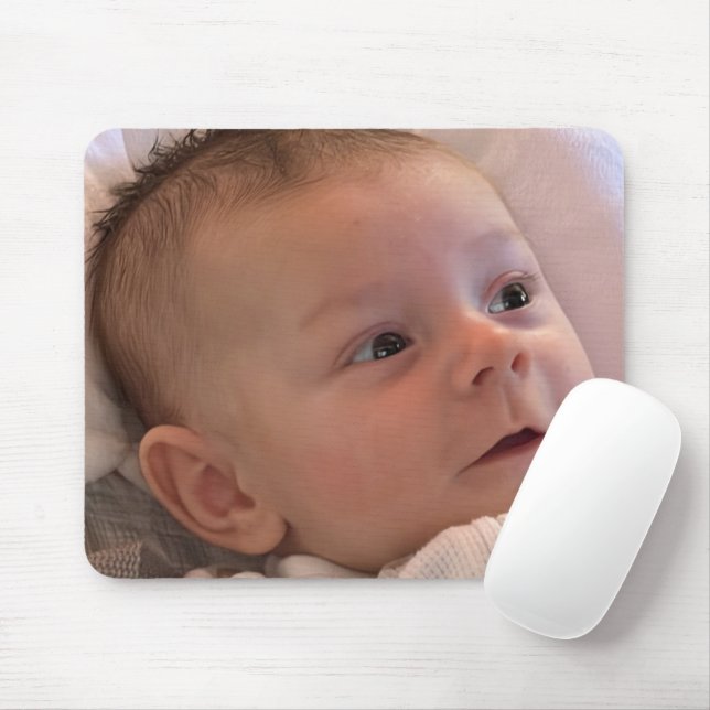 Cute One 1 Photo Personalised  Mouse Mat (With Mouse)