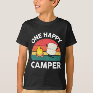 Cute One Happy Camper Kids Toddler Girl Marshmallo T-Shirt