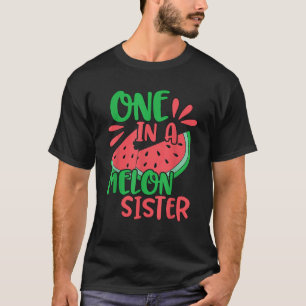 Cute One In A Melon Sister Watermelon  T-Shirt