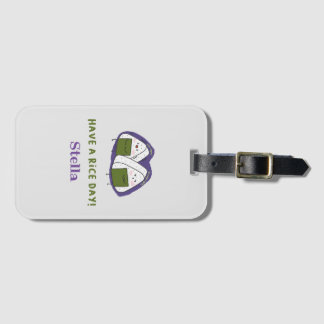 Cute Onigiri personalised Luggage Tag