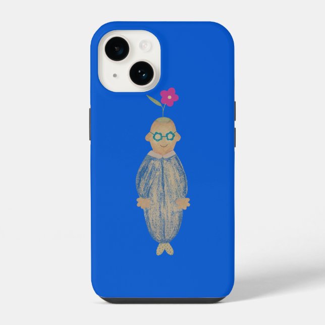 Cute optimistic flowers lover iPhone case (Back)