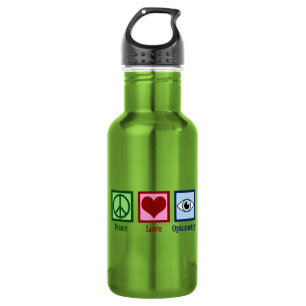 Cute Optometrist Peace Love Optometry 532 Ml Water Bottle