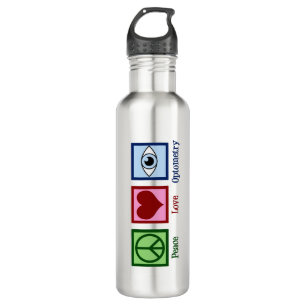 Cute Optometrist Peace Love Optometry 710 Ml Water Bottle