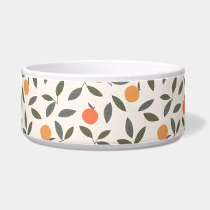 Cute Orange and Leaves Pattern